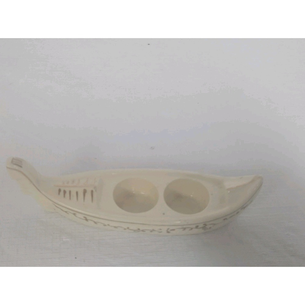 Vintage Salt And Pepper Shakers Ganglion Boat 3 Piece Set Biloxi Mississippi - Picture 5 of 6